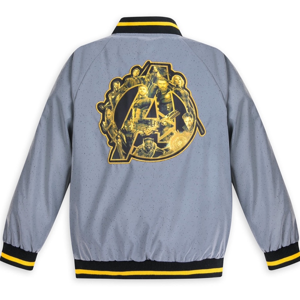 Disney Youth The Avengers Infinity War Reflective Bomber Jacket Marvel Kids 7/8